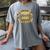 Proud Mom Graduation Of 8th Grade Graduate Women's Comfort Colors T-Shirt Gray