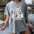 Proud Papa Of A 2026 Senior Football Graduation Dad Women's Comfort Colors T-Shirt Gray