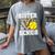 Proud Sister Of A 2026 Senior Softball Graduation Leopard Women's Comfort Colors T-Shirt Gray