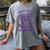 Purple In Memory Of Mother Mom Pancreatic Cancer Awareness Women's Comfort Colors T-Shirt Gray