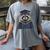 Raccoon Graduation Women's Comfort Colors T-Shirt Gray