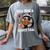 Well Read & Slightly Feral Raccoon Book Lover Graphic Women's Comfort Colors T-Shirt Gray