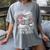Read Books Be Kind Stay Weird Skeleton Heart Reading Alt Women's Comfort Colors T-Shirt Gray