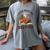 I Read Past My Bedtime Reading Dinosaur Book Lover Women's Comfort Colors T-Shirt Gray