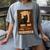 The Reader Cat Book Reading Halloween Tarot Card Women's Comfort Colors T-Shirt Gray