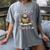 Reading Is Otterly Fun Sea Otter Book Loving Librarian Women's Comfort Colors T-Shirt Gray