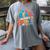 Reads Across Tee America Books Reader Reading Teacher Women's Comfort Colors T-Shirt Gray