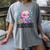Readsolotl Cute Axolotl Reading Book Kawaii Pink Aesthetic Women's Comfort Colors T-Shirt Gray