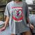 Red CHD Heart Disease Awareness Shirts In Memory Of Cousin Women's Comfort Colors T-Shirt Gray