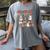 Retro Ghost Reading Book Teacher Librarian Bookish Christmas Women's Comfort Colors T-Shirt Gray