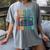 Retro Nineties Style Audio Tape Nostalgia Year 1990 Women's Comfort Colors T-Shirt Gray
