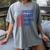 Retro Proud Coast Guard Dad Graduation Dad Usa Flag Outfit Women's Comfort Colors T-Shirt Gray
