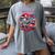 Retro Graphic Print With a Touch Of Nostalgia Women's Comfort Colors T-Shirt Gray Retro Graphic Print With a Touch Of Nostalgia Women's Comfort Colors T-Shirt Gray