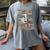 RtY Book Man Graphic Eyes Colorful Art Small Women's Comfort Colors T-Shirt Gray