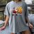 Santa Holding Cookie Xmas Baker Introvert Christmas Women's Comfort Colors T-Shirt Gray Santa Holding Cookie Xmas Baker Introvert Christmas Women's Comfort Colors T-Shirt Gray
