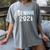 Senior 2021 Grad Shirt 2021 Graduation Women's Comfort Colors T-Shirt Gray
