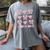 Senior 2025 Coquette Pink Bow Class Of 2025 Graduation Girls Women's Comfort Colors T-Shirt Gray