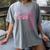 Senior 2026 Class Of 2026 Coquette Bow Graduation 2026 Women's Comfort Colors T-Shirt Gray