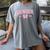 Senior 2026 Class Of 2026 Coquette Pink Bow Graduation 2026 Women's Comfort Colors T-Shirt Gray