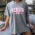 Senior 2026 Coquette Pink Bow Girls Class Of 2026 Graduation Women's Comfort Colors T-Shirt Gray