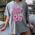 Senior 2026 Graduation Girls Coquette Pink Bow Class Of 2026 Premium Women's Comfort Colors T-Shirt Gray