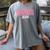 Senior 2026 Pink Coquette Bow Class Of 2026 Graduation Women Women's Comfort Colors T-Shirt Gray