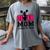 Senior Cheerleader Mom Cheer Class Of 2025 Graduation Women Women's Comfort Colors T-Shirt Gray