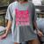 Senior Class Of 2026 Pink Coquette Bow Graduation 2026 Women's Comfort Colors T-Shirt Gray