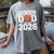 Senior Dad Class Of 2026 Cute Basketball Dad Graduation 2026 Women's Comfort Colors T-Shirt Gray