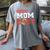 Senior Football Mom 2027 Team Class Of 2027 Graduation Mom Women's Comfort Colors T-Shirt Gray
