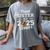 Senior Football Sister Class Of 2025 Graduation Graduate Women's Comfort Colors T-Shirt Gray
