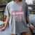 Senior Mom 2027 Class Of 2027 Coquette Bow Graduation 2027 Women's Comfort Colors T-Shirt Gray