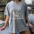 Skeleton Read In Peace Halloween Book Graphic Bookish Women's Comfort Colors T-Shirt Gray Skeleton Read In Peace Halloween Book Graphic Bookish Women's Comfort Colors T-Shirt Gray