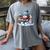 Snowman Reading Books Lovers Librarian Bookworm Christmas Women's Comfort Colors T-Shirt Gray