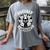 Socially Awkward Cute Introvert Cat Meme Anti-Social Club Women's Comfort Colors T-Shirt Gray