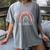 Sociologist Sociology Teacher Graduation Rainbow Women's Comfort Colors T-Shirt Gray