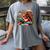 Squirrel Reading a Book Lover Bookworm Women's Comfort Colors T-Shirt Gray
