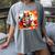 Squirrel Reading Comic Book On Autumn Branch Glasses Leaves Women's Comfort Colors T-Shirt Gray