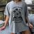 I Stopped Reading To Be Here Introvert Book Lover Bookworm Women's Comfort Colors T-Shirt Gray