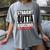 Straight Outta High School Class Of 2023 Graduation Women's Comfort Colors T-Shirt Gray