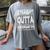 Straight Outta Kindergarten Shirt Great Graduation Idea Women's Comfort Colors T-Shirt Gray