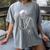 Stuck In The 80S Music Tee Walkman Cassette Nostalgia Women's Comfort Colors T-Shirt Gray