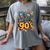 I Survived The 90s – Cute Retro Cartoon Nostalgia Women's Comfort Colors T-Shirt Gray