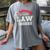 I Survived My Partner's Law Degree Graduation Shirt Women's Comfort Colors T-Shirt Gray