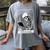 Tarot Card Shirt The Reader Tarot Skeleton Reading Book Women's Comfort Colors T-Shirt Gray