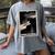 Tarot Cards Guide Book Esoteric Mysticism Clothing The Fool Tarot Card -Adults & Kids Small Short Sleeve Crew Neck Classic Fit Women's Comfort Colors T-Shirt Gray