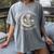 Tired Moms Book Club Skeleton Reading Books Moon Women's Comfort Colors T-Shirt Gray Tired Moms Book Club Skeleton Reading Books Moon Women's Comfort Colors T-Shirt Gray