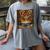History Month Black Afro Girl Women Book Lovers Flower Women's Comfort Colors T-Shirt Gray