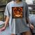 History Month Black Afro Girl Women Book Lovers Women's Comfort Colors T-Shirt Gray