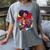 History Woman Reading Book Geometric Girl Educated Women's Comfort Colors T-Shirt Gray